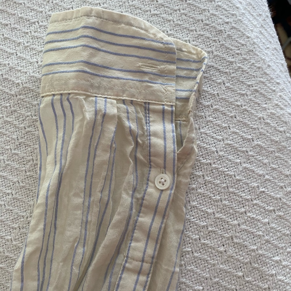 Madewell Striped Button-Up With Tie Feature - image 3